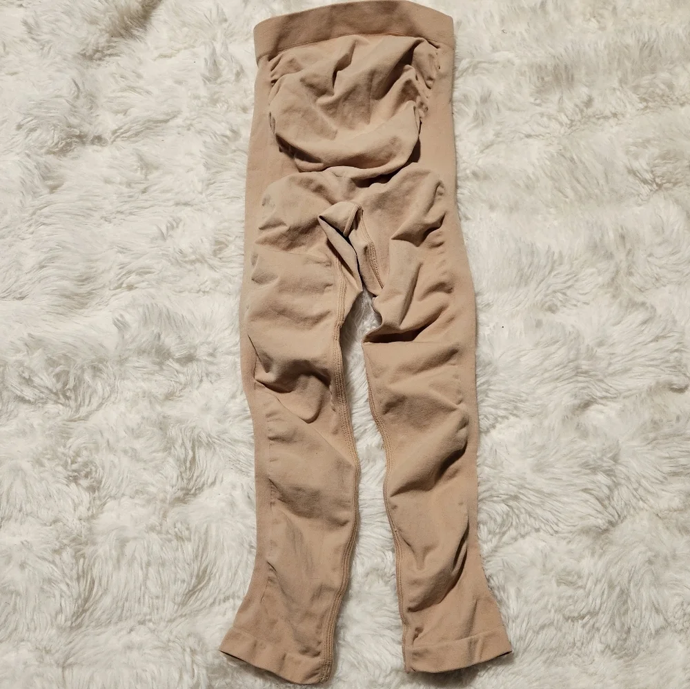 SKIMS Seamless Sculpt Maternity High Waist Legging S/M Ochre NEW - Picture 4 of 6